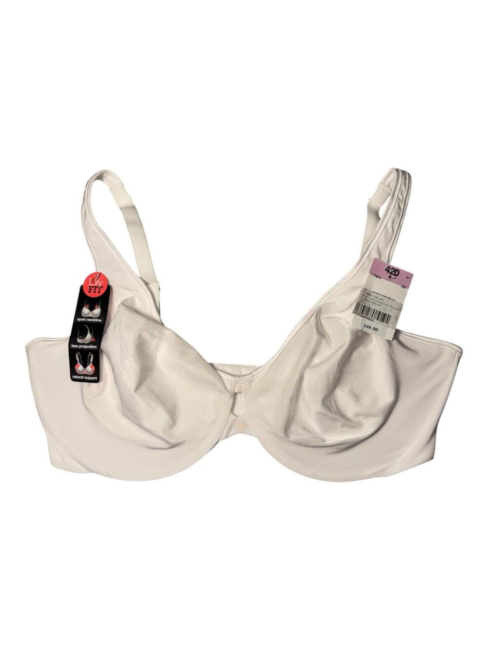 NWT The Lily Fit Foam Underwire Minimizer Bra 42D White